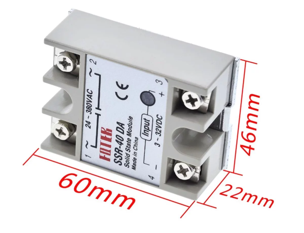 SSR-25DA SSR-40DA Geliştirme Kartlarıyla Uyumlu Solid State Röle