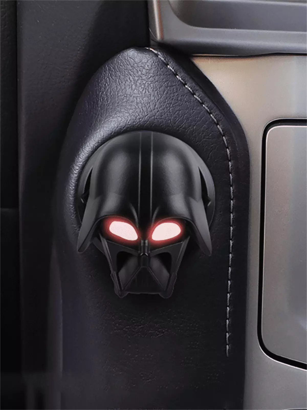 Start Stop Çerçevesi Koruyucu Kapak Metal Darth Vader Siyah