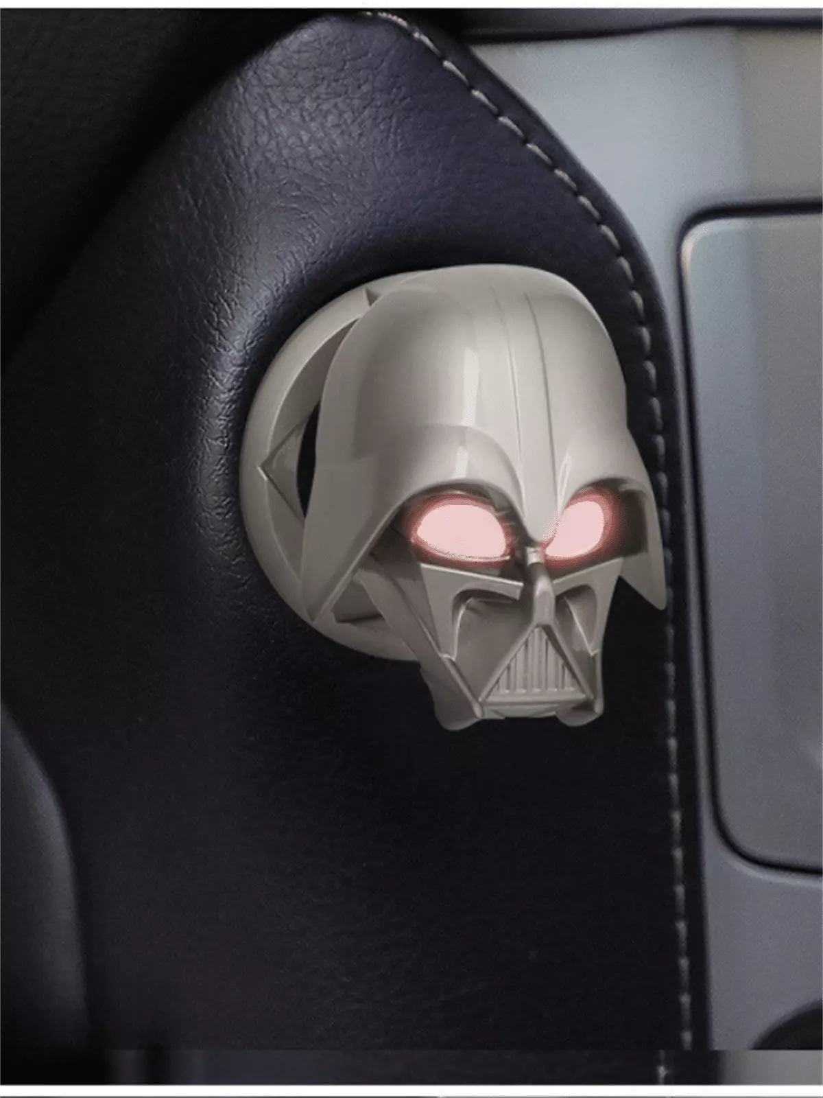 Start Stop Çerçevesi Koruyucu Kapak Metal Darth Vader Siyah