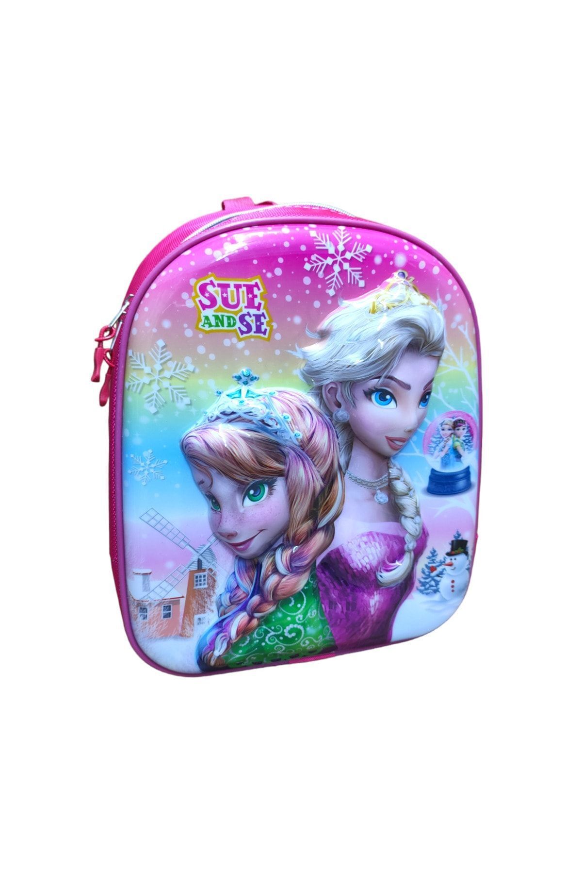 Sue and Se Kız Çocuk Kabartmalı Anaokulu Çantası 8266
