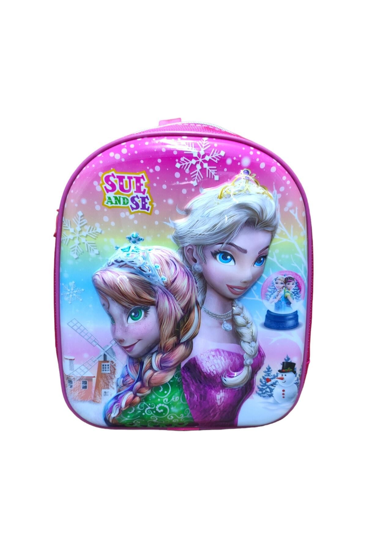 Sue and Se Kız Çocuk Kabartmalı Anaokulu Çantası 8266
