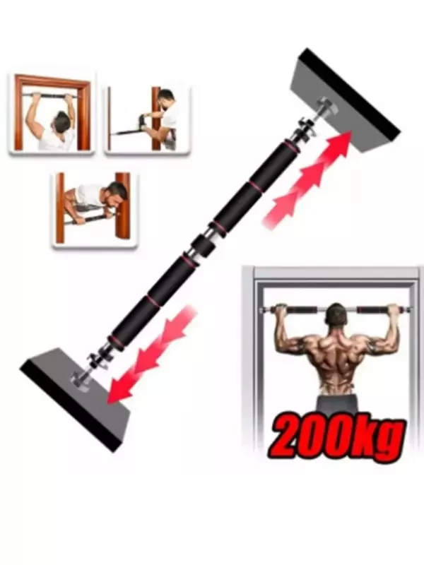 Süngerli Barfiks Çubuğu 82-130 Cm Çift Süngerli Ayarlanabilir Barfiks Çekme Demiri Barfiks Aleti
