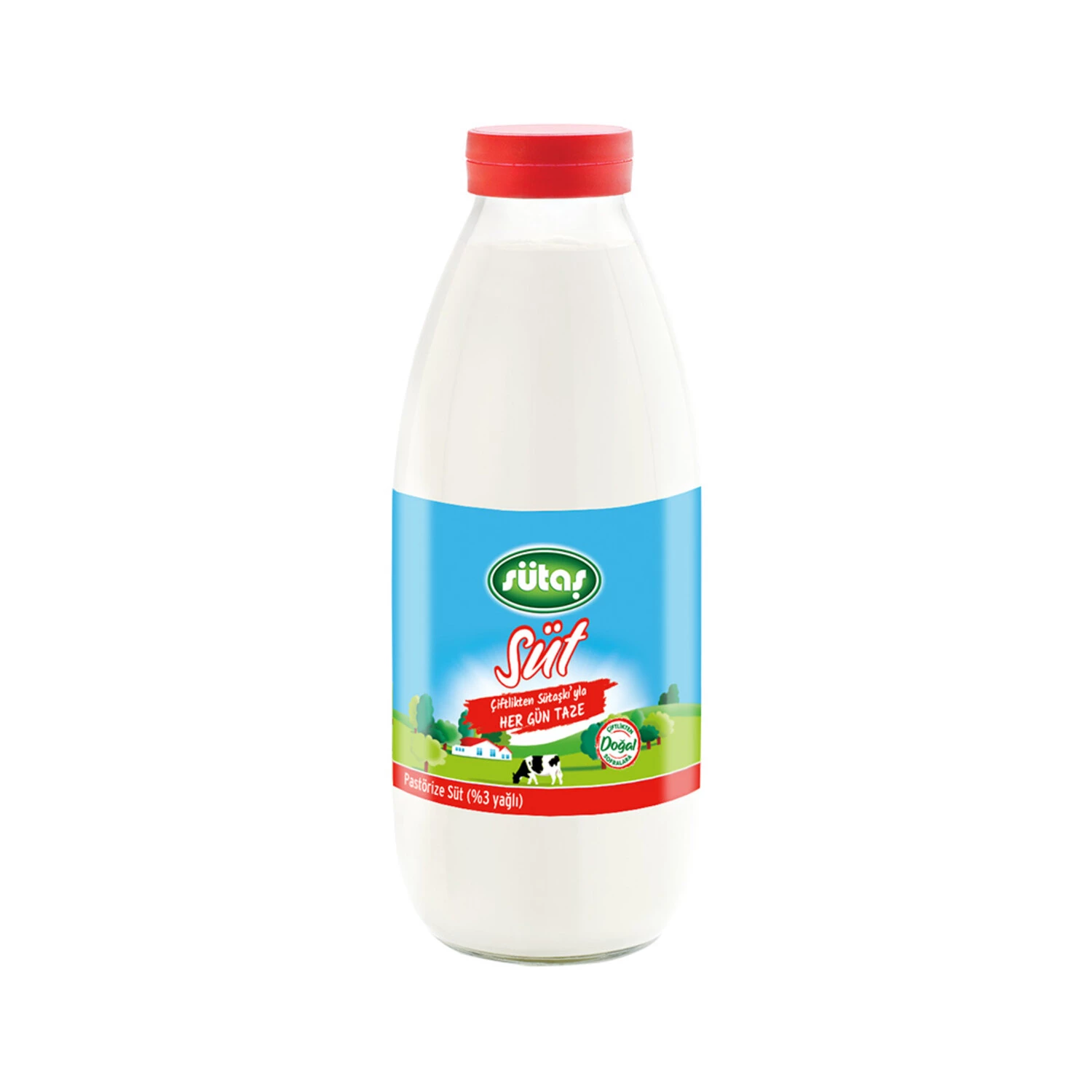 Sütaş Günlük Cam Şişe Süt 1 Lt