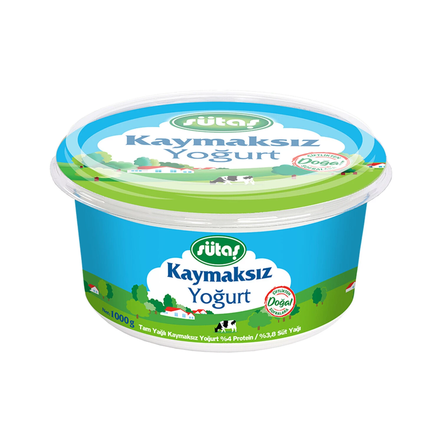 Sütaş Kaymaksız Yoğurt 1000 G