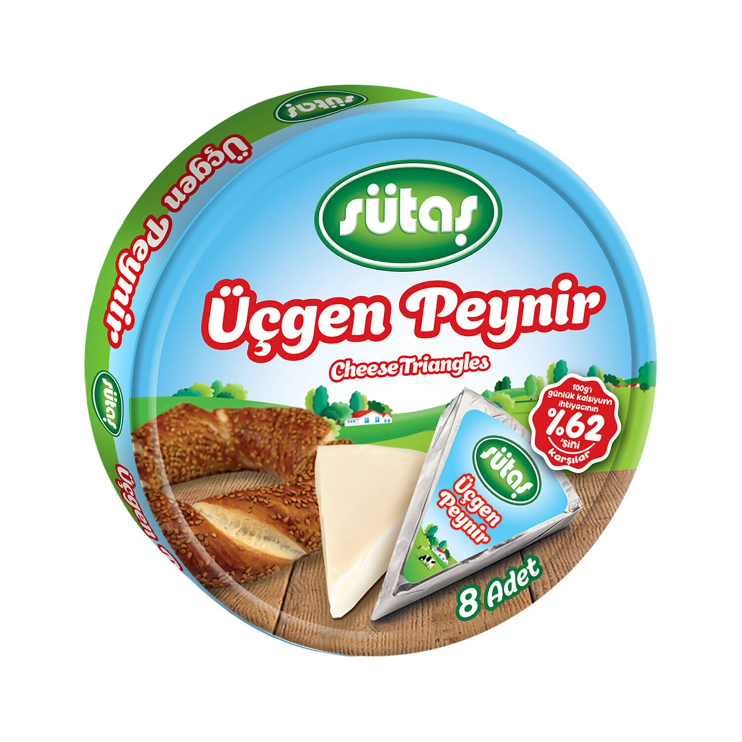 Sütaş Üçgen Peynir 8x12.5 G