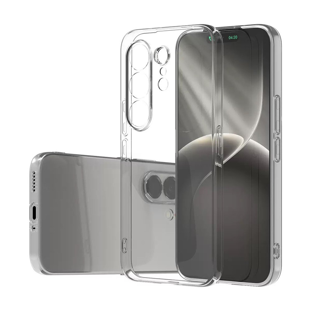 Tecno Camon 50 Pro Kılıf İnce ve Esnek Şeffaf Süper Silikon