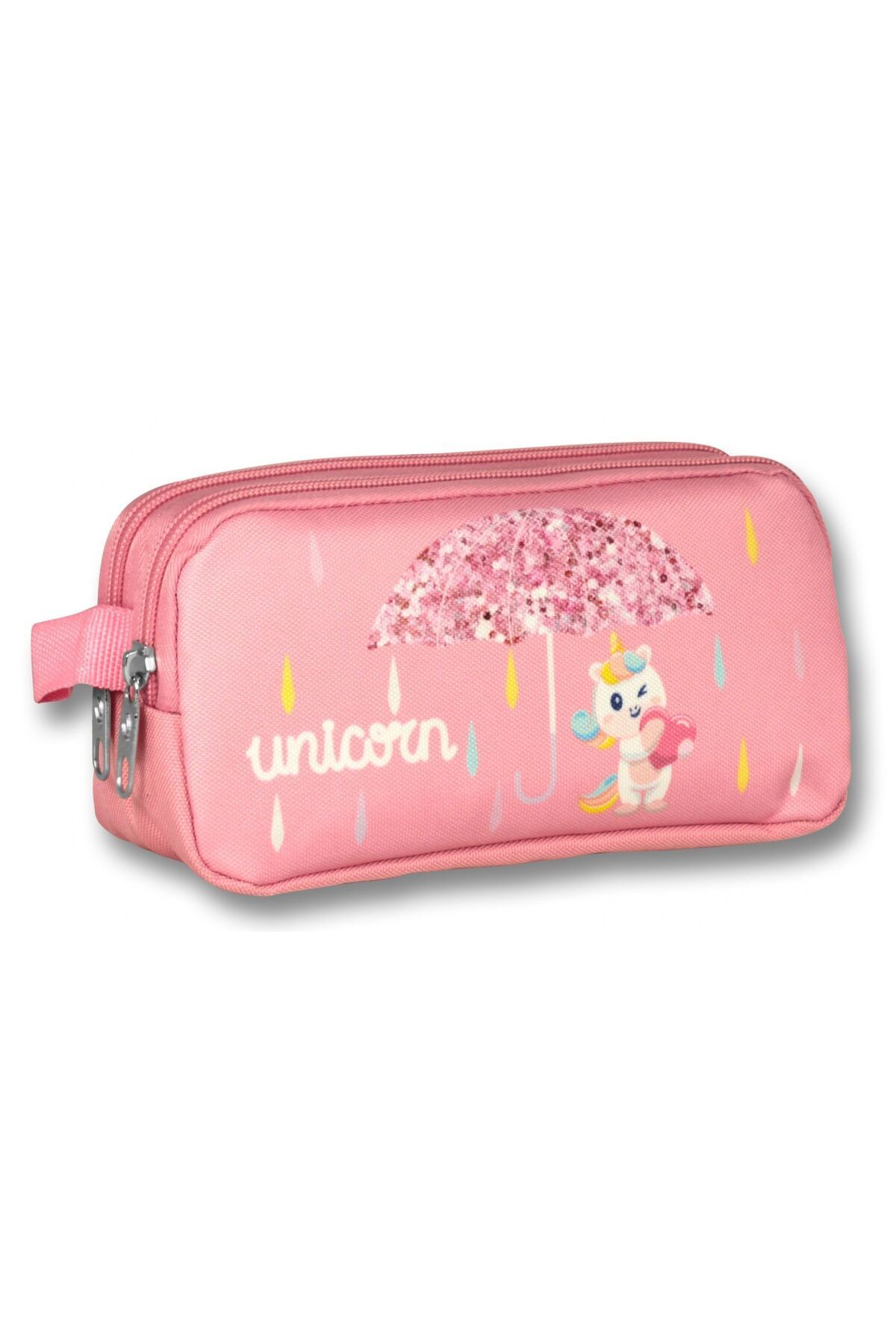 Ümit Çanta Cennec Pembe-Lacivert Sevimli Unicorn Kız Çocuk Kalemlik