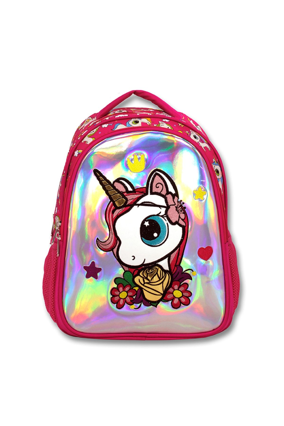Ümit Çanta Parlak Pembe Unicorn Okul Çantası 2584
