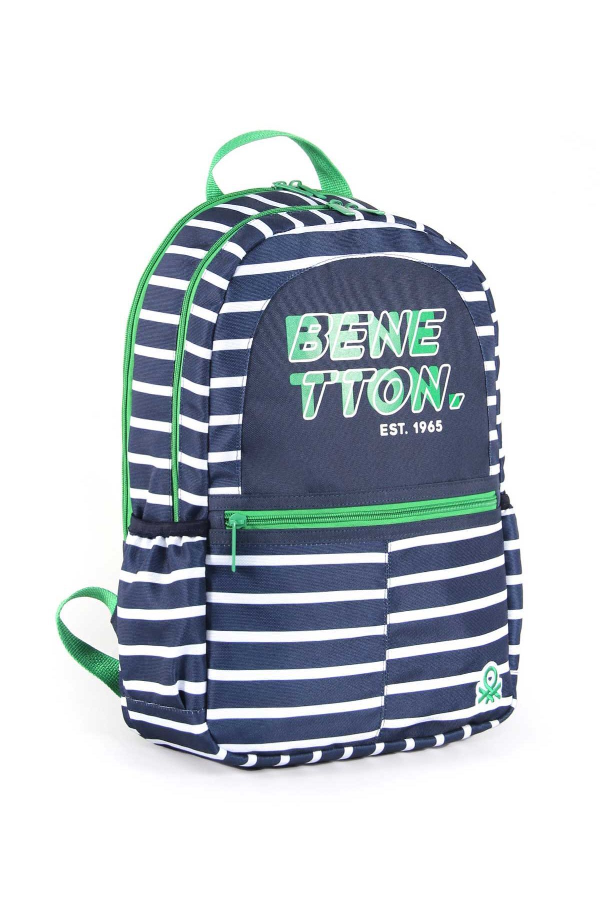 Unisex Çocuk Benetton Çift Bölmeli İlkokul Sırt Çantası 03745
