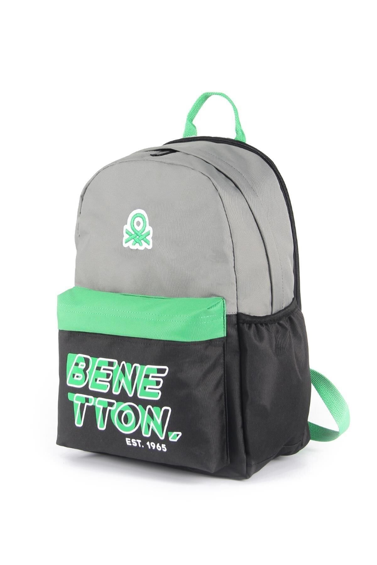 Unisex Çocuk Benetton Çift Bölmeli İlkokul Sırt Çantası 03841