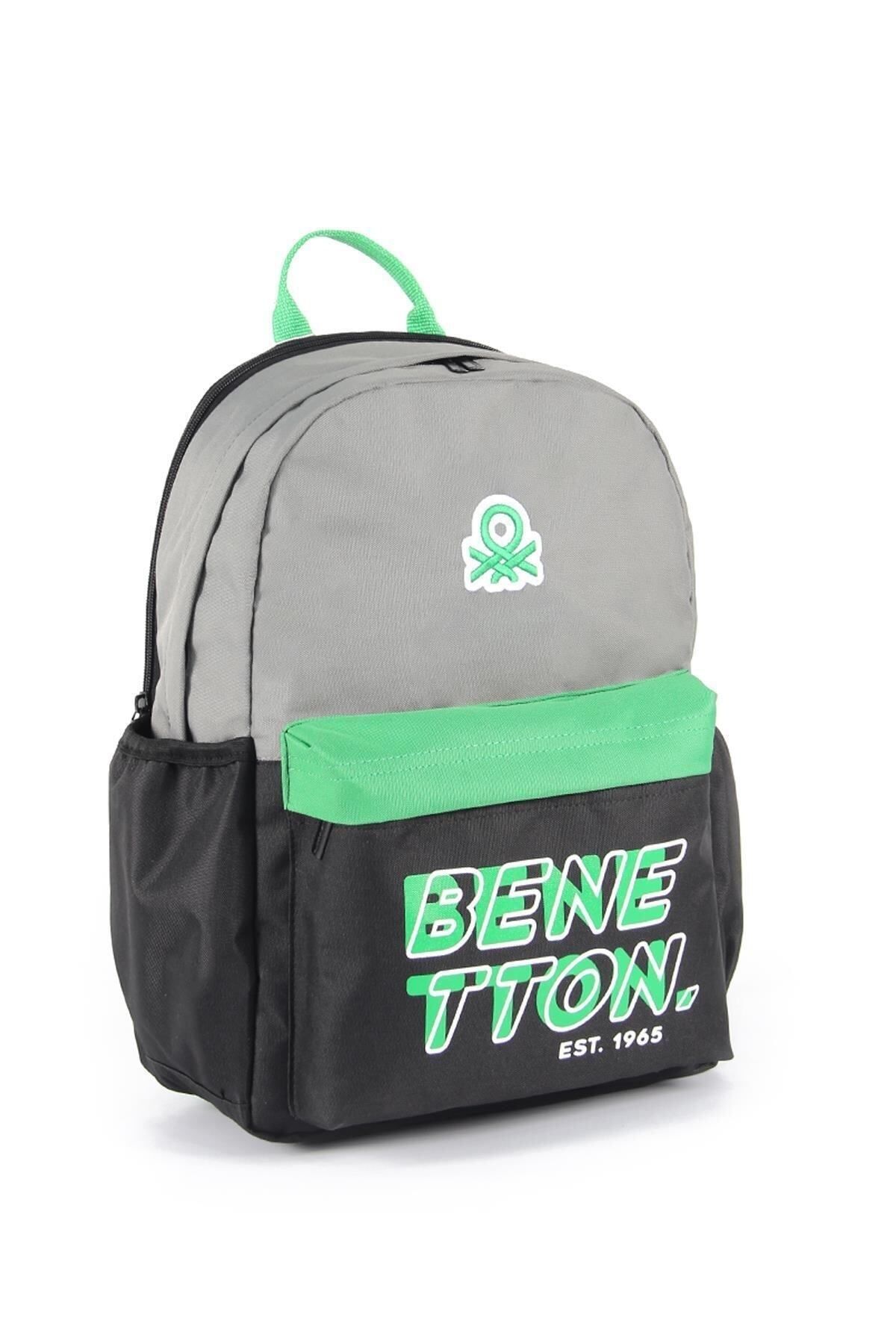 Unisex Çocuk Benetton Çift Bölmeli İlkokul Sırt Çantası 03841