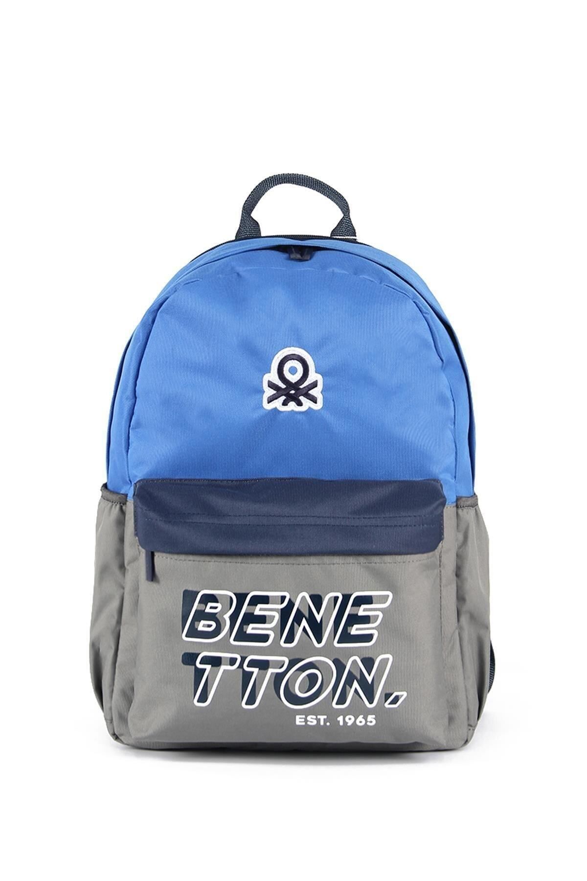 Unisex Çocuk Benetton Çift Bölmeli İlkokul Sırt Çantası 03845