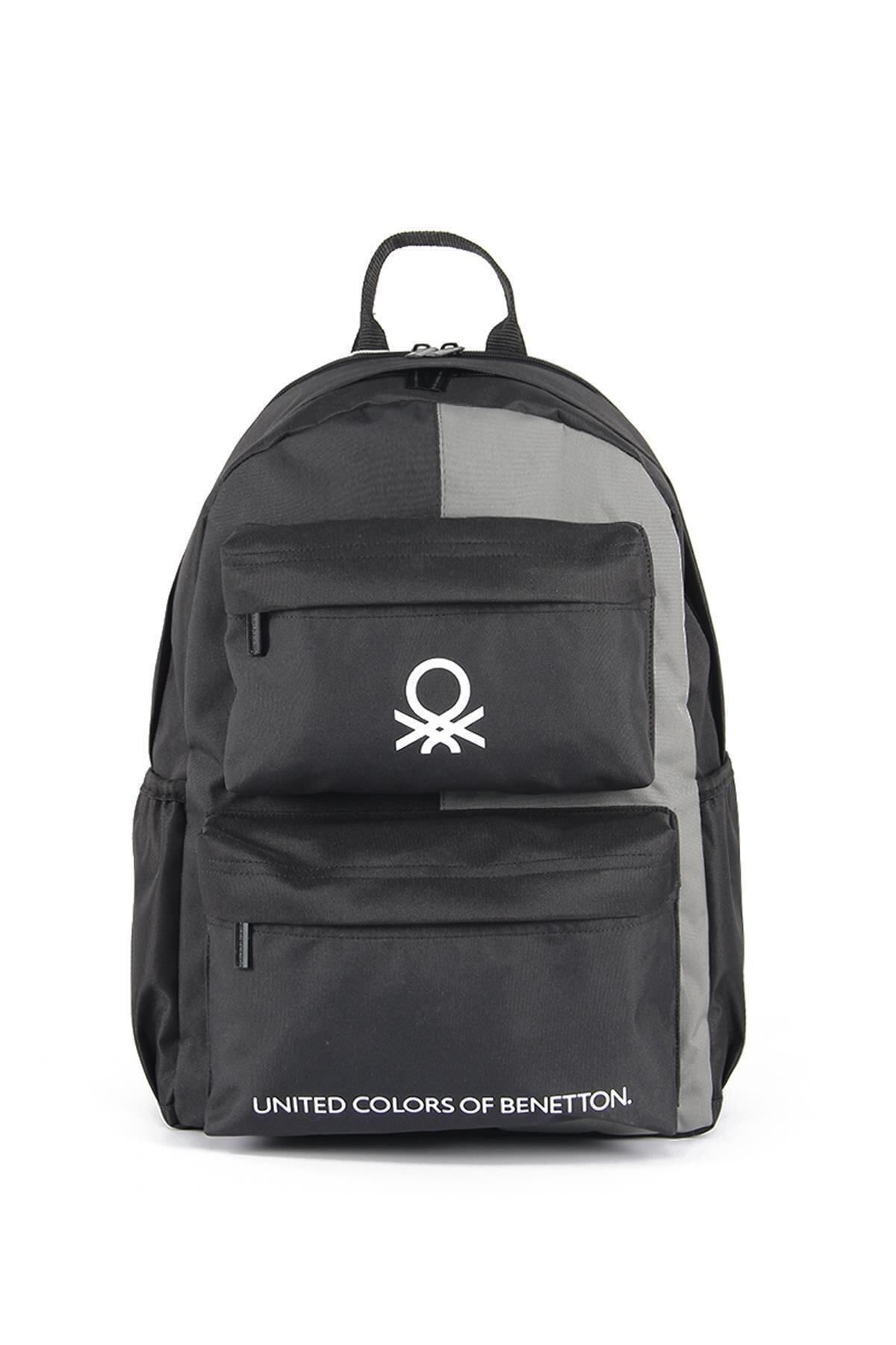 Unisex Çocuk Benetton Çift Bölmeli İlkokul Sırt Çantası 03846