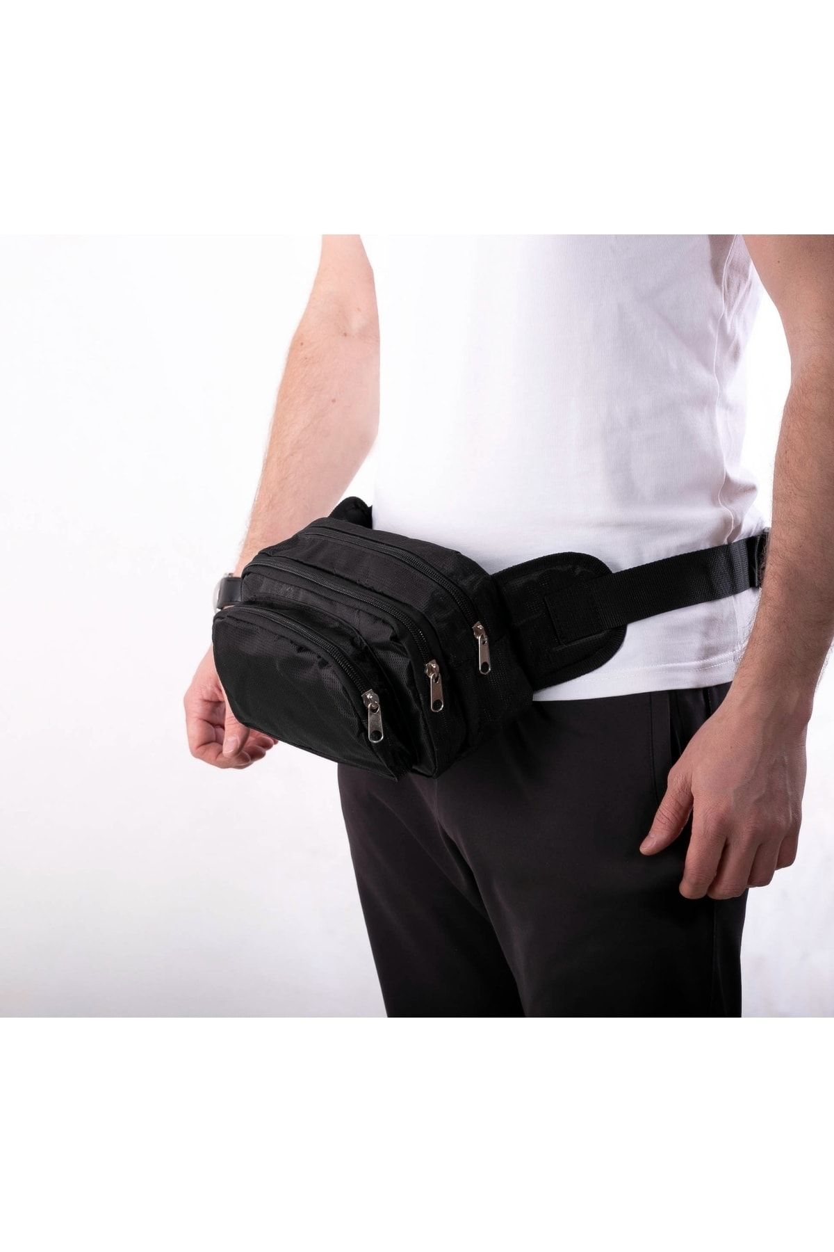 Unisex Dört Bölmeli Çapraz Ve Bel Çantası Bodybag