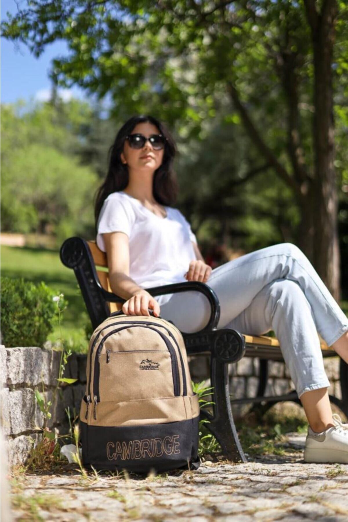 Unisex Krem Sırt Çantası Plcan2008 Krem