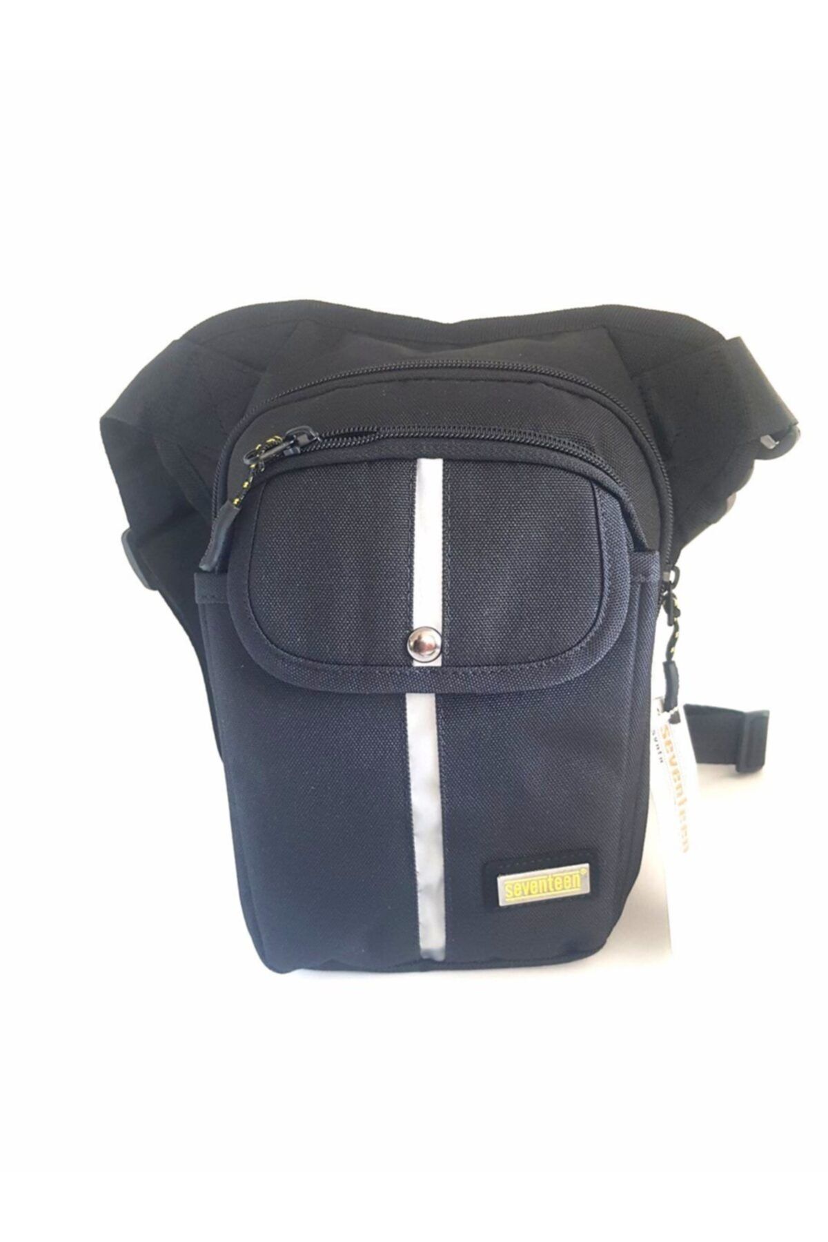 Unisex Siyah  Motorcu Bacak Ve Çapraz Çanta 4963