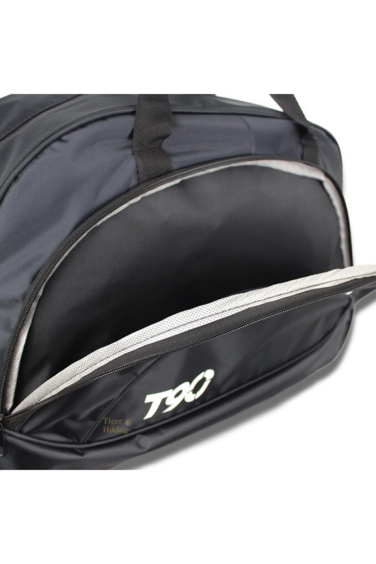 Unisex T90 Iki Bölme Büyük Spor Çanta Su Geçirmez Uzun Askılı Astarlı 63x35x24