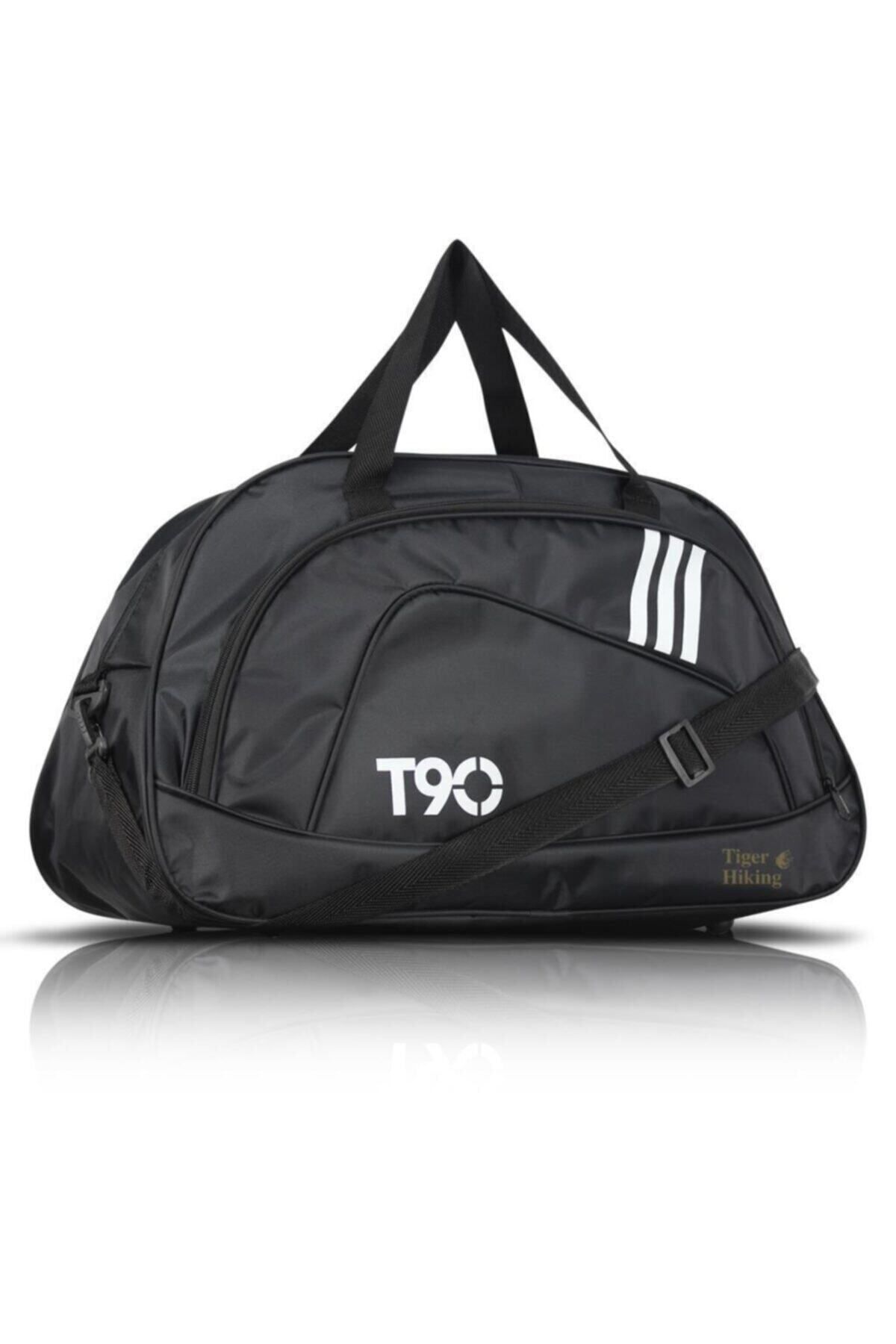 Unisex T90 Iki Bölme Büyük Spor Çanta Su Geçirmez Uzun Askılı Astarlı 63x35x24