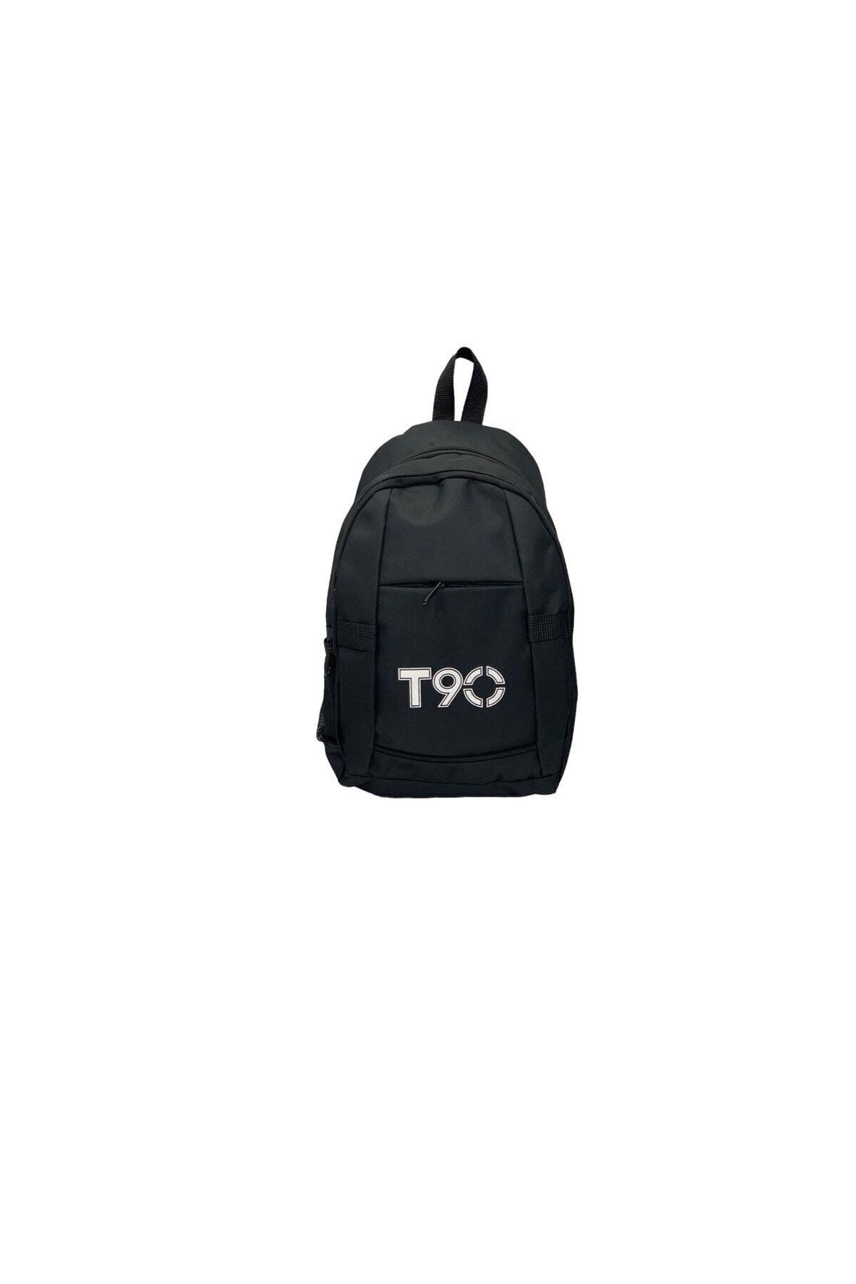Unisex T90 Outdoor Siyah Iki Bölmeli Mini Sırt Günlük Küçük Boy Astarlı Su Geçirmez Kumaş 8254