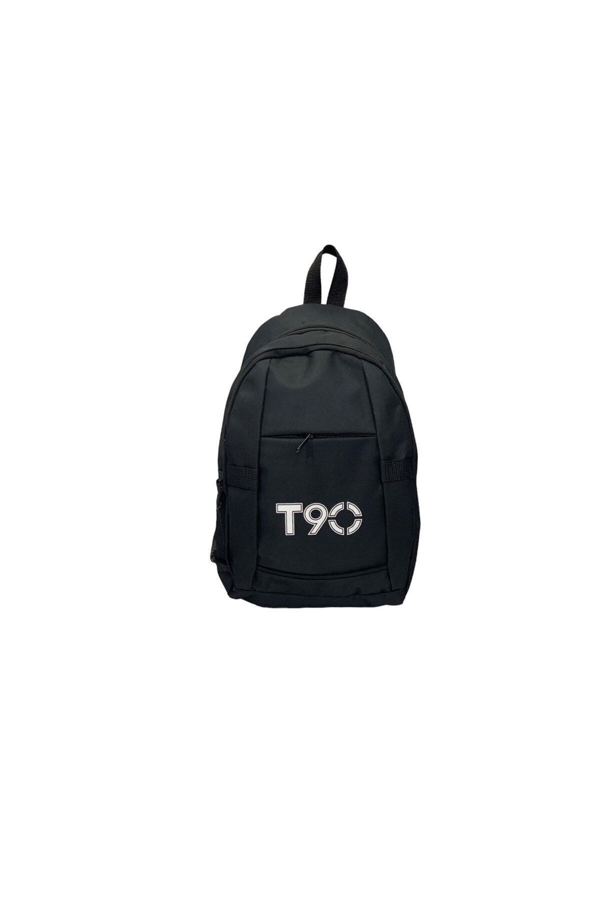 Unisex T90 Outdoor Siyah Iki Bölmeli Mini Sırt Günlük Küçük Boy Astarlı Su Geçirmez Kumaş 8254