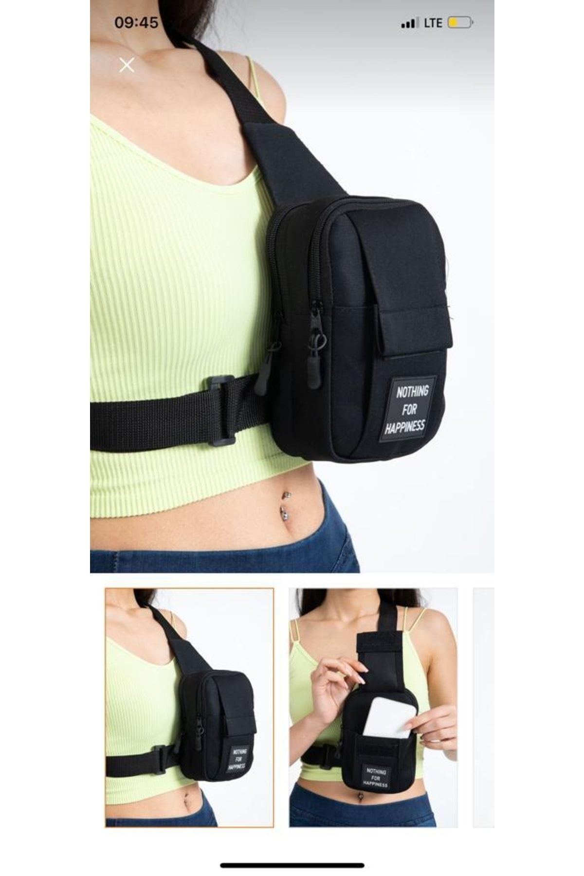 Unisex Telefon Bölmeli Çapraz Omuz Ve Bel Çanta Günlük Bodybag