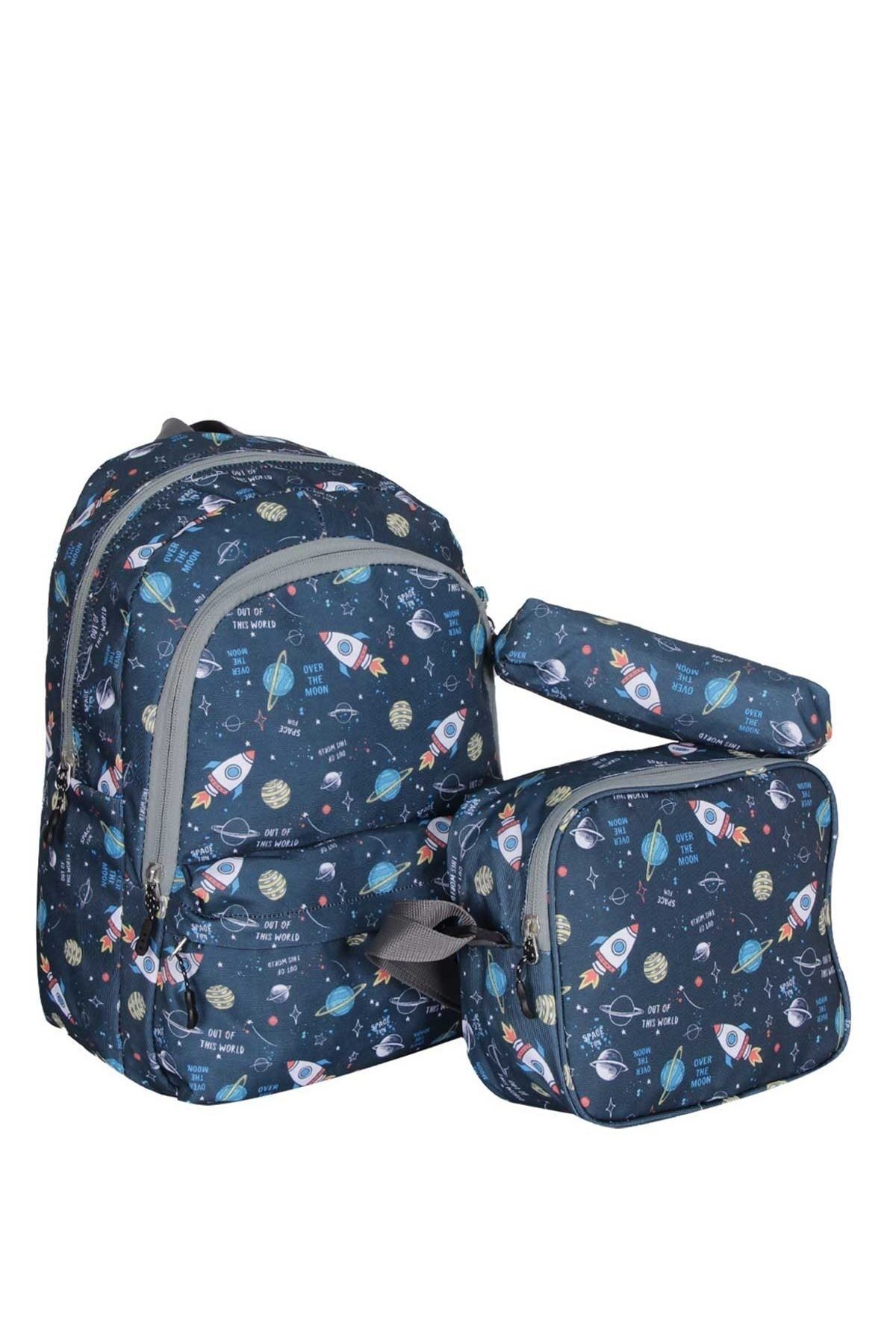 Unisex Üçlü Okul Çantası Seti Plcan2079