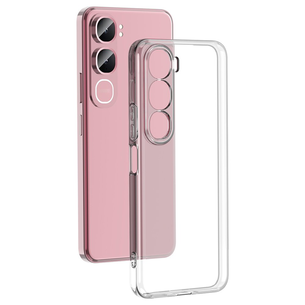 Vivo Y31 5G Kılıf İnce ve Esnek Şeffaf Süper Silikon