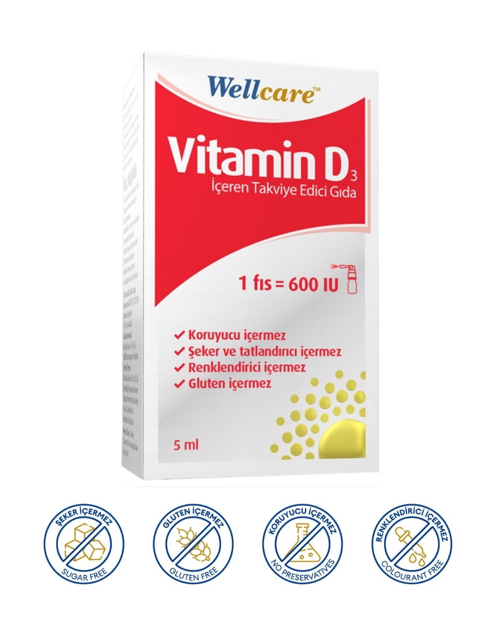 Wellcare Vitamin D3 600 IU 5 Ml - 06/2028