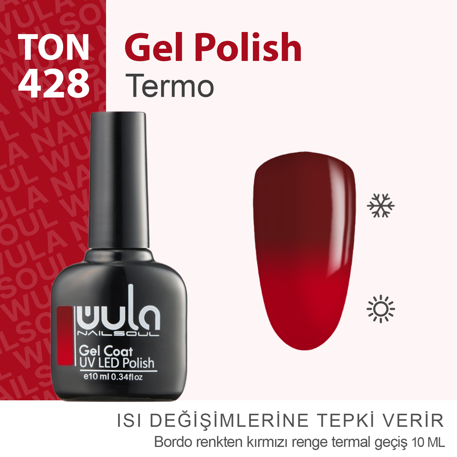 Wula Nailsoul Kalıcı Oje Nailsoul Termo 10ml Ton 428