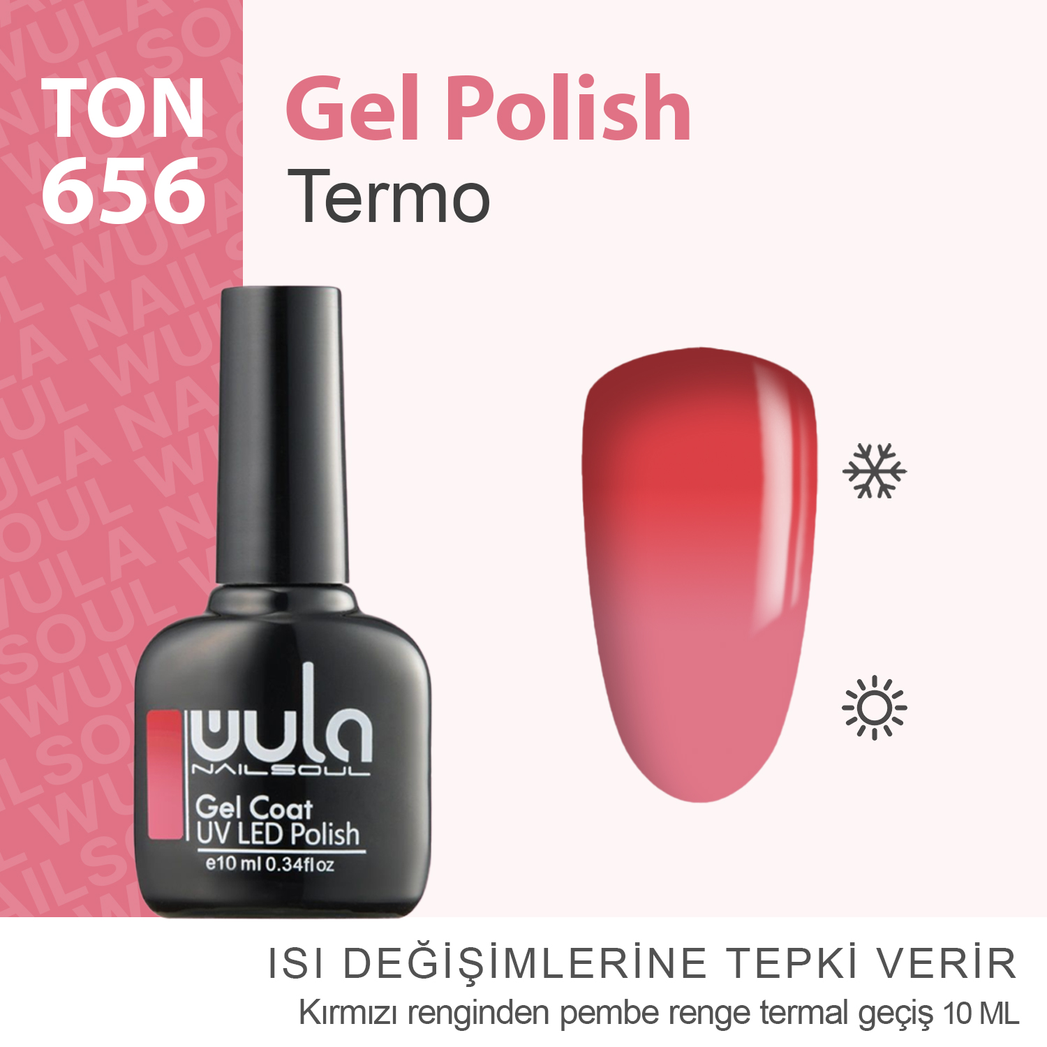 Wula Nailsoul Kalıcı Oje Nailsoul Termo 10ml Ton 656