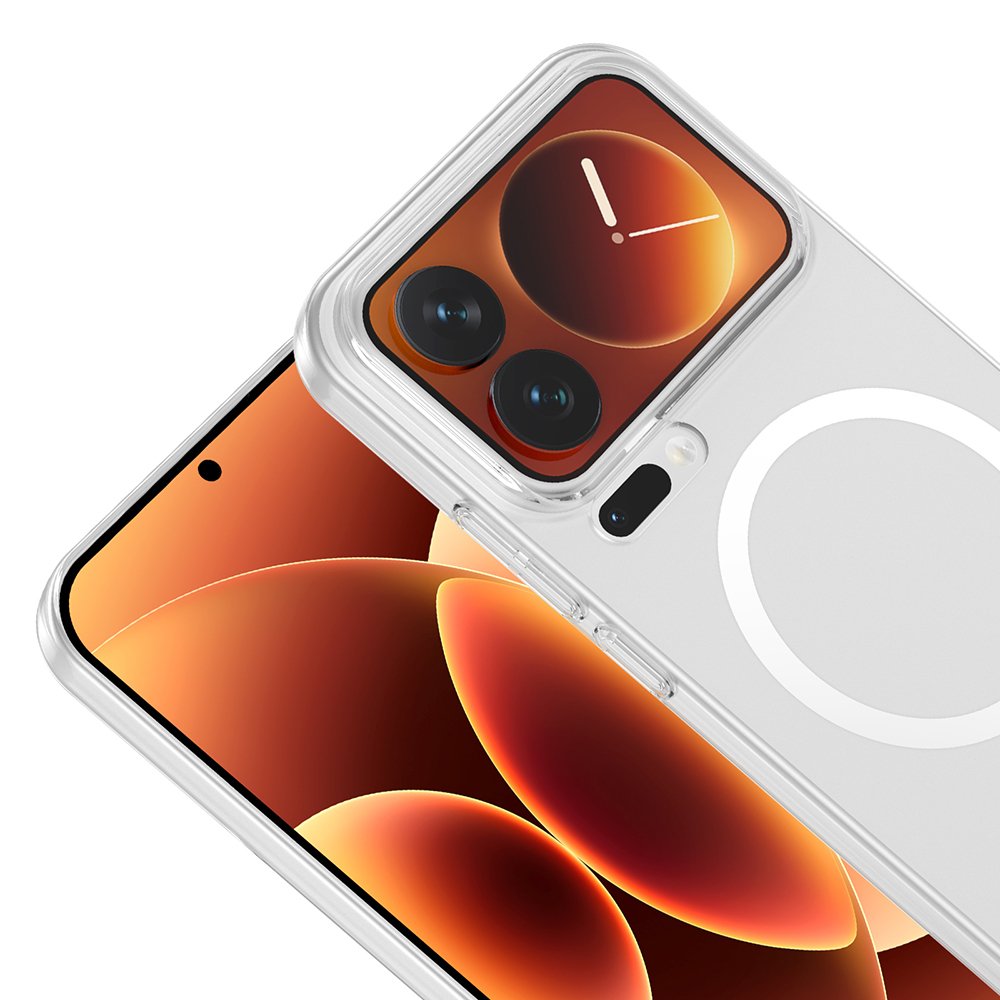 Xiaomi 17 Pro Kılıf Kamera Korumalı MagSafe Şarj Özellikli Lüx Şeffaf London Silikon Kapak