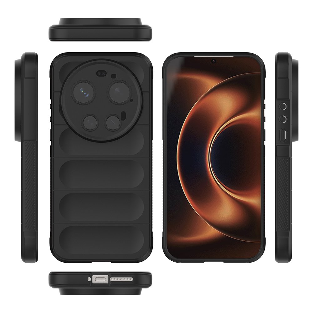 Xiaomi 17 Ultra Kılıf Esnek TPU Oyuklu Arka Yüzey Tasarımlı Etnik Silikon Kapak