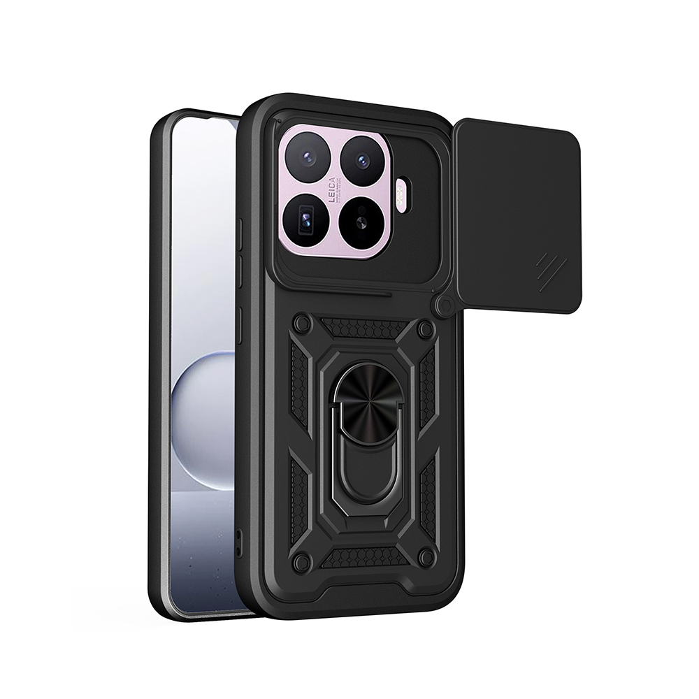Xiaomi 17T Kılıf Magnetik Standlı Kamera Korumalı Sürgülü Vega Kapak
