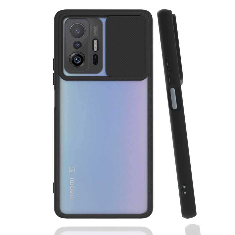 Xiaomi Mi 11T Pro 5G Kılıf Kılıf Kamera Sürgülü Koruma Lüx Koruma silikon