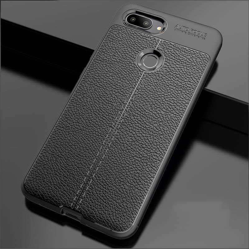 Xiaomi Mi 8 Lite Kamera Korumalı Deri Desenli Kalite Kılıf