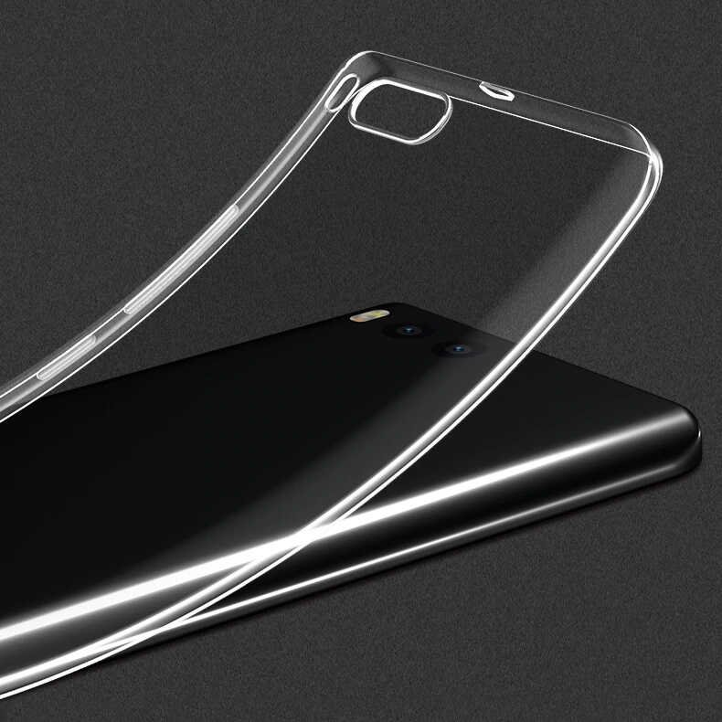 Xiaomi Mi Note 3 Kılıf İnce ve Esnek Şeffaf Süper Silikon