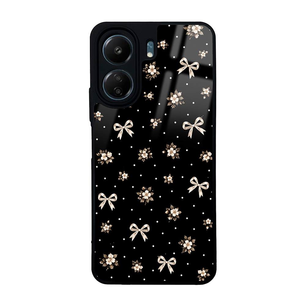 Xiaomi Poco C65 Kılıf Kamera Korumalı Desenli Luxury Portrait Painting Lusi Kapak