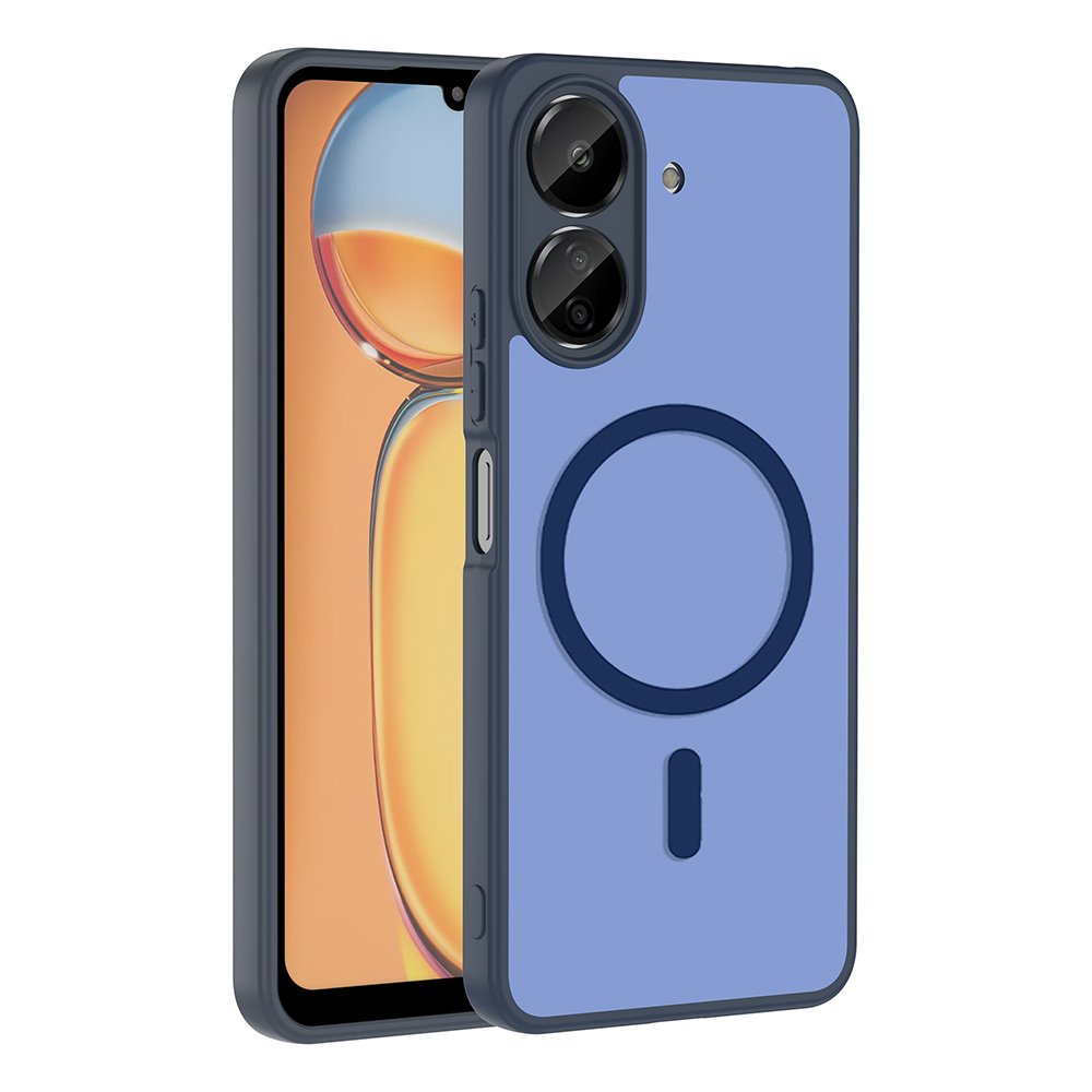 Xiaomi Poco C65 Kılıf Magsafe Şarj Özellikli Mat Tasarım Lüx Babet Kapak