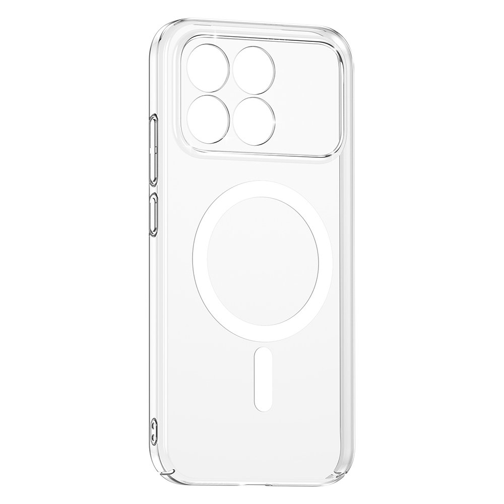Xiaomi Poco F8 Pro Kılıf Kamera Korumalı MagSafe Şarj Özellikli Lüx Şeffaf London Silikon Kapak