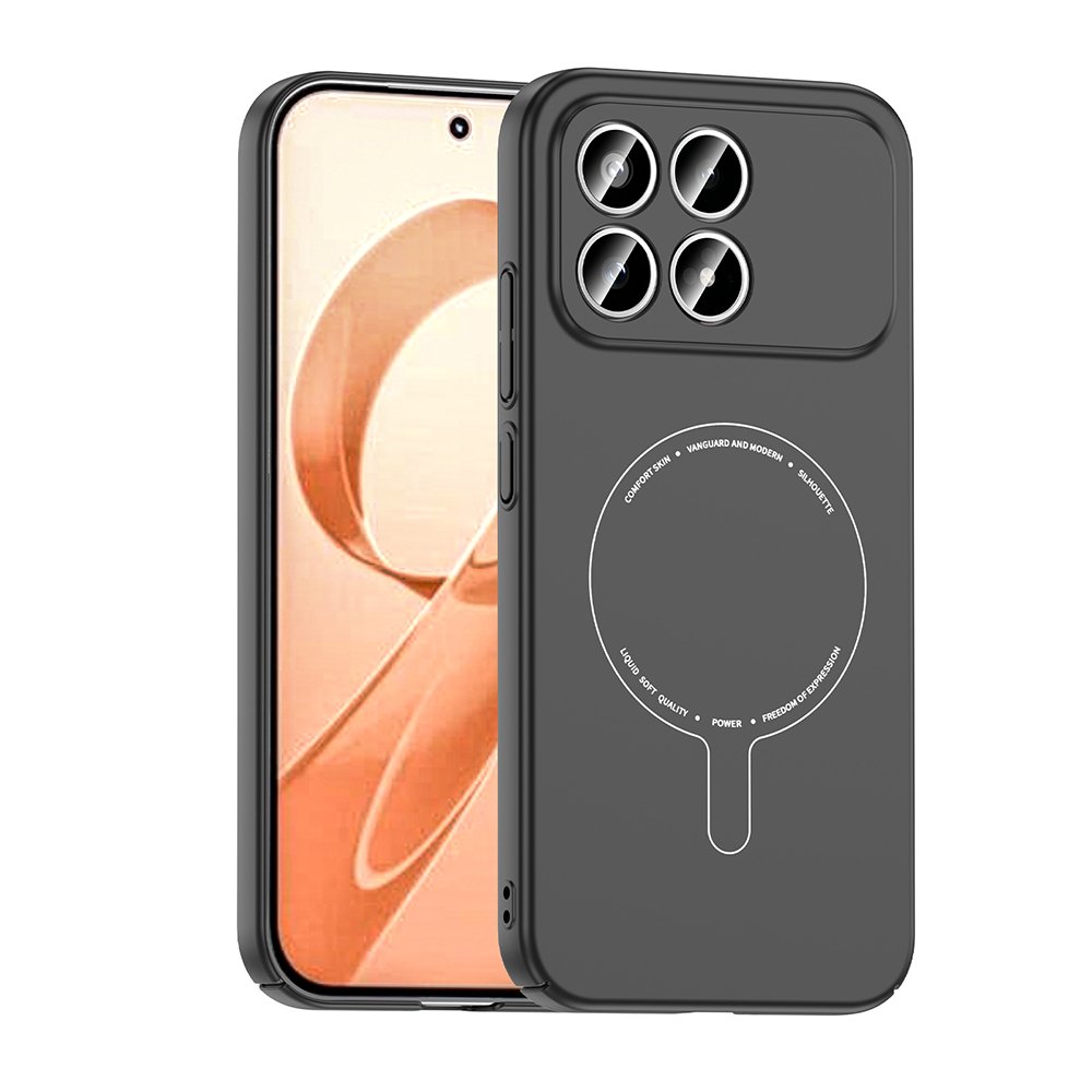 Xiaomi Poco F8 Pro Kılıf Magsafe Şarj Özellikli Kamera Korumalı Elio Sert PC Kapak
