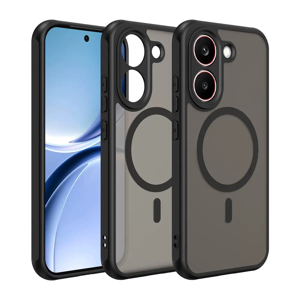 Xiaomi Poco X8 Pro Kılıf MagSafe Şarj Özellikli Kamera Korumalı Arkası Buzlu Şeffaf Lunex Kapak
