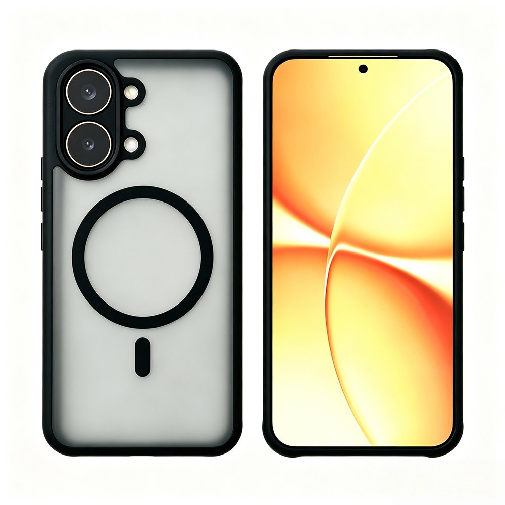 Xiaomi Poco X8 Pro Max Kılıf MagSafe Şarj Özellikli Kamera Korumalı Arkası Buzlu Şeffaf Lunex Kapak
