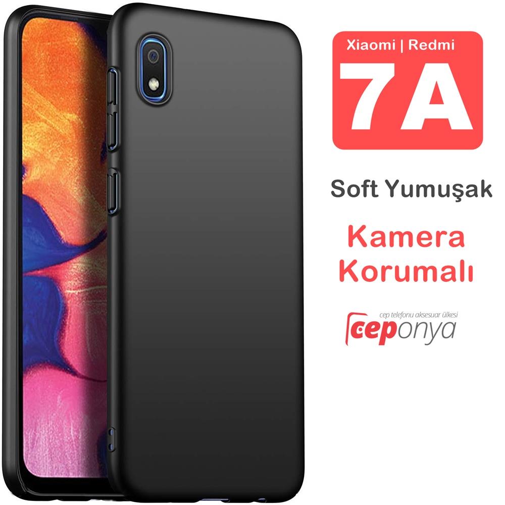Xiaomi Redmi 7A Kamera Korumalı Mat Soft Kalite Silikon Kılıf