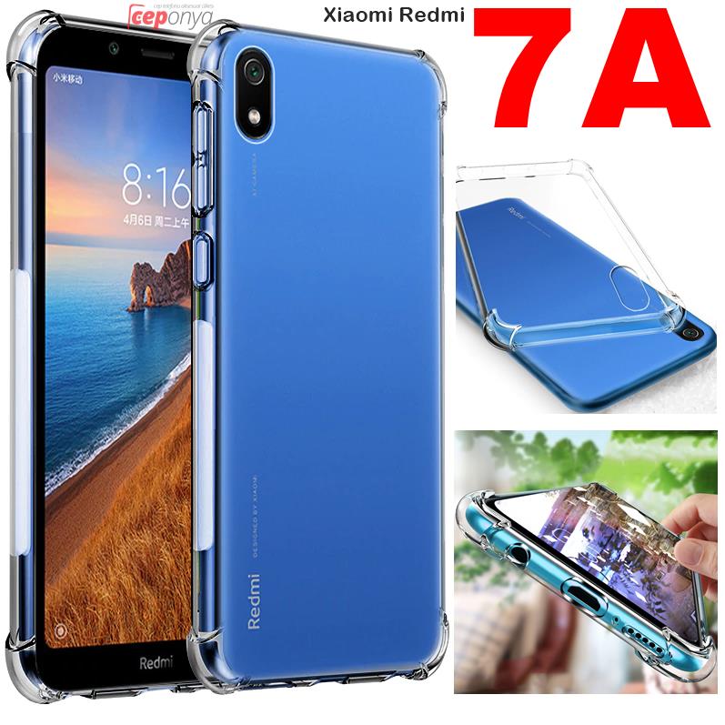 Xiaomi Redmi 7A Köşeleri Airbagli Ultra Koruma Şeffaf Zırh Kılıf