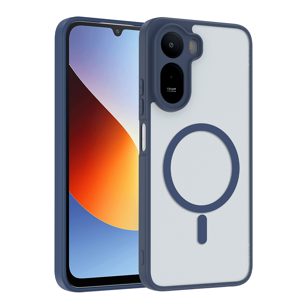 Xiaomi Redmi A7 Pro Kılıf Magsafe Şarj Özellikli Mat Tasarım Lüx Babet Kapak