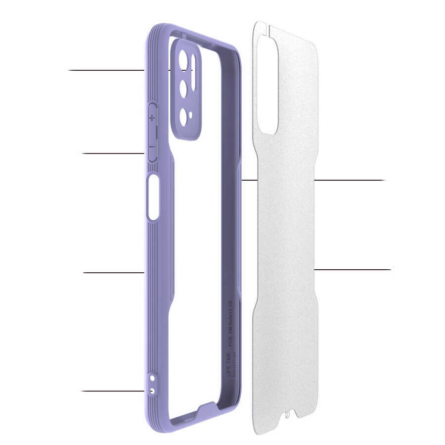 Xiaomi Redmi Note 10 5G Kılıf kamera Korumalı Arkası Şeffaf Silikon