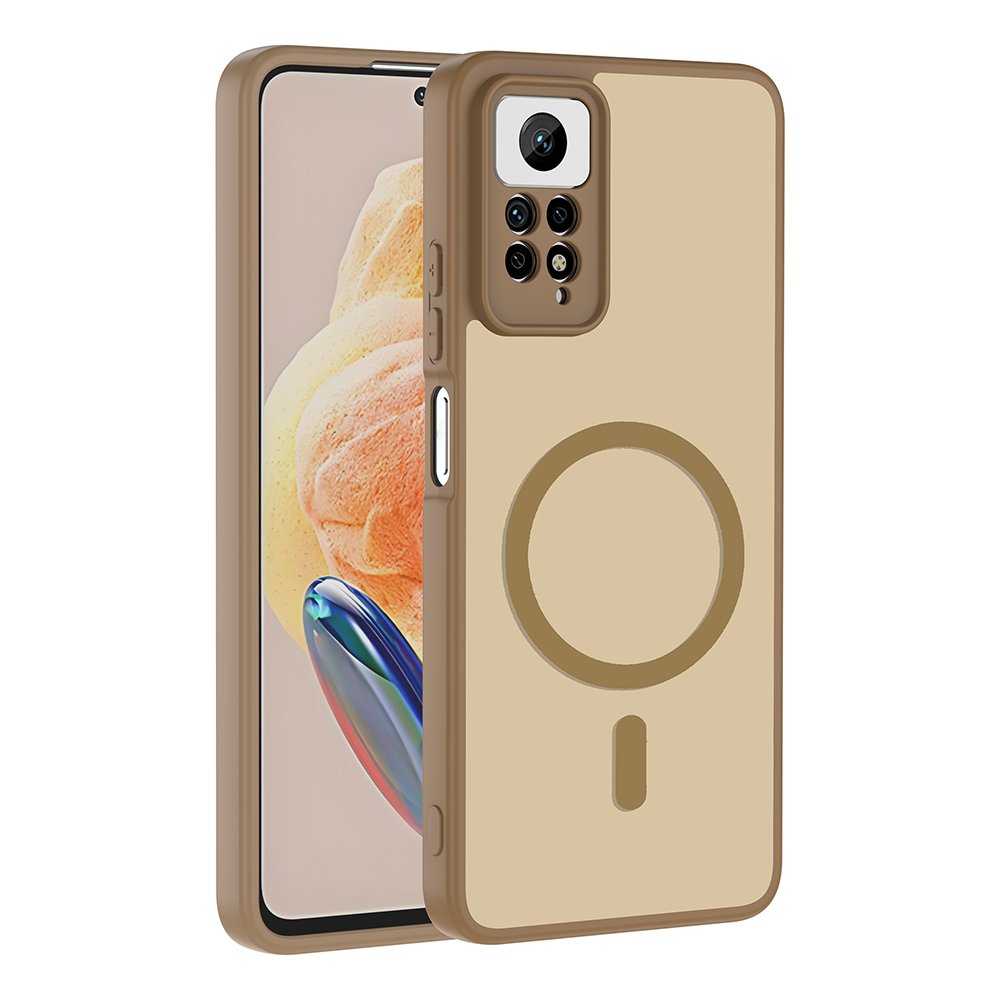 Xiaomi Redmi Note 12 Pro 4G Kılıf Magsafe Şarj Özellikli Mat Tasarım Lüx Babet Kapak