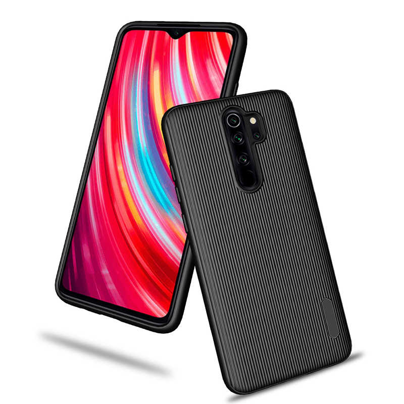Xiaomi Redmi Note 8 Pro Kamera Korumalı Çizgili Tio Silikon Kılf