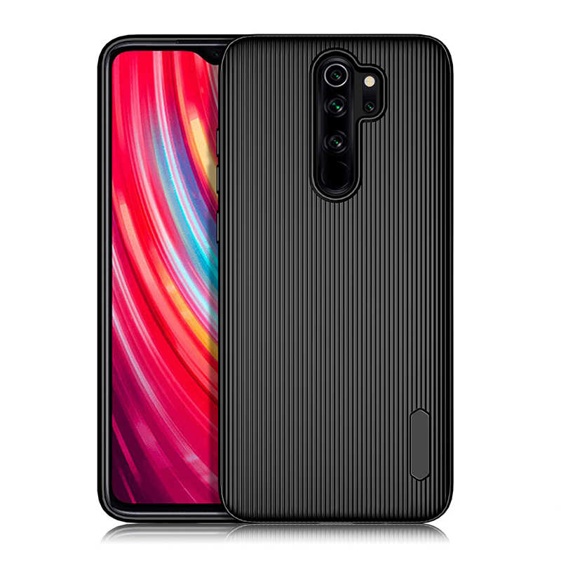 Xiaomi Redmi Note 8 Pro Kamera Korumalı Çizgili Tio Silikon Kılf