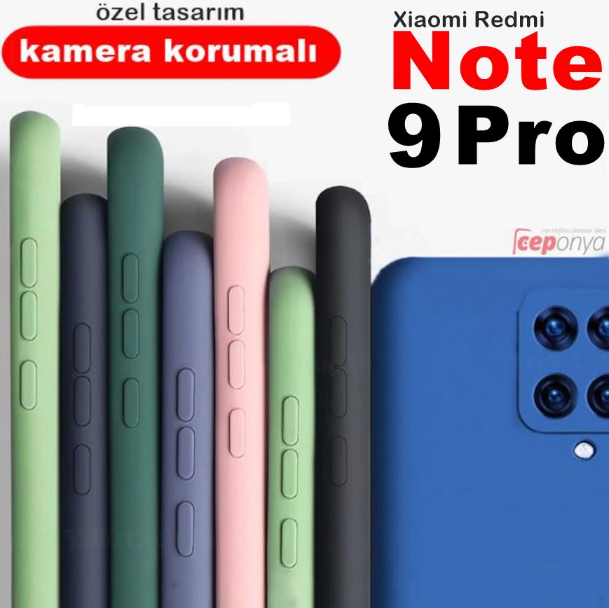 Xiaomi Redmi Note 9 Pro 3D Maximum Kamera Korumalı Silikon Kılıf